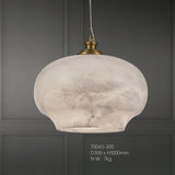 Alabaster Minimalist Spherical Pendant Lamp