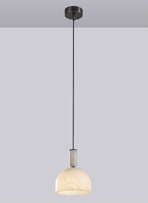 PINYAN_01_Alabaster_Dome_Pendant Natural Alabaster Dome Pendant Light