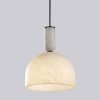 PINYAN_01_Alabaster_Dome_Pendant_Optimized Natural Alabaster Dome Pendant Light