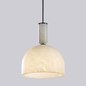 PINYAN_01_Alabaster_Dome_Pendant_Optimized Natural Alabaster Dome Pendant Light