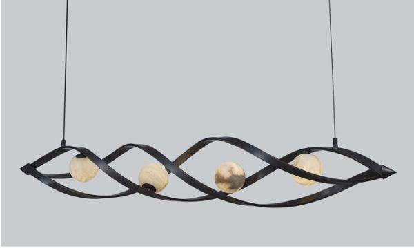 PINYAN_04_Alabaster_Ribbon_Chandelier Natural Alabaster Ribbon Chandelier